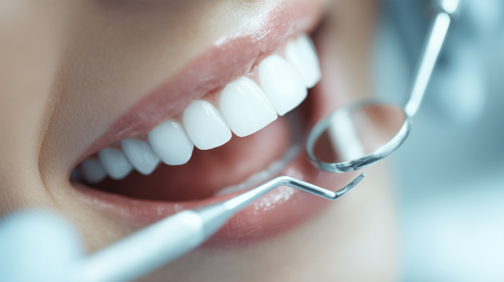 ホワイトニングをした白い歯