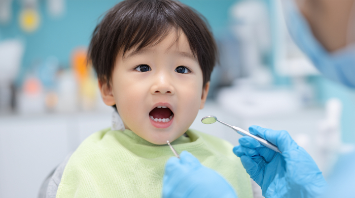 受け口矯正を始める子ども