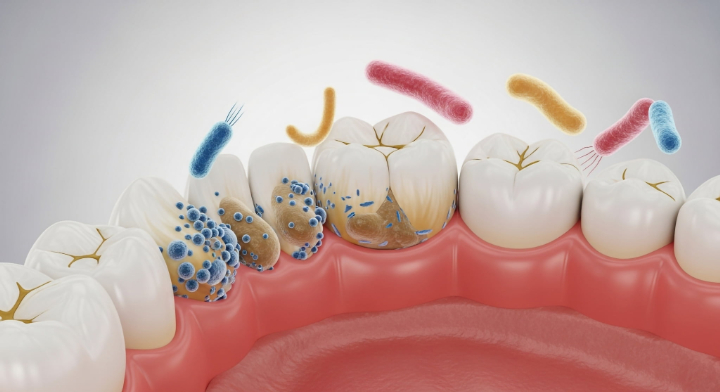 歯周病になるメカニズムのイメージ