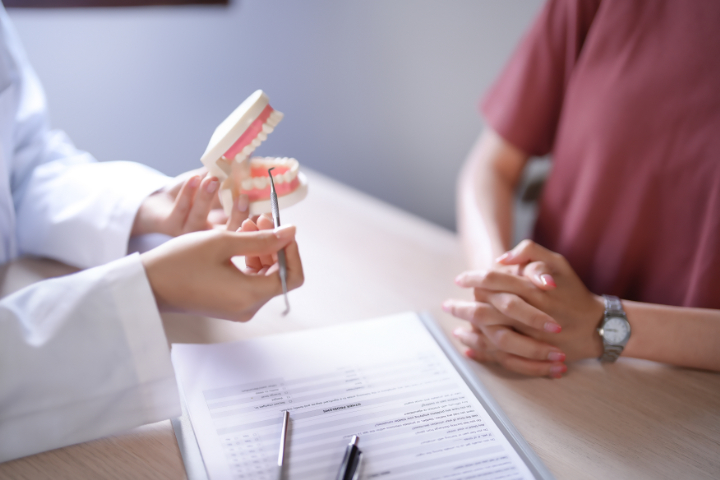 矯正のカウンセリングの様子